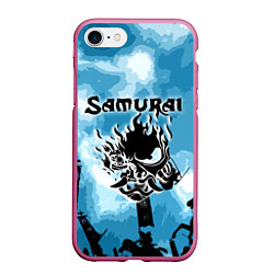 Чехол iPhone 7/8 матовый SAMURAI KING 2077, цвет: 3D-малиновый