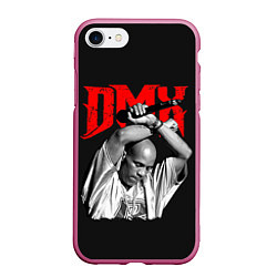 Чехол iPhone 7/8 матовый Legend DMX, цвет: 3D-малиновый