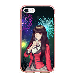 Чехол iPhone 7/8 матовый Anime Girl, цвет: 3D-светло-розовый