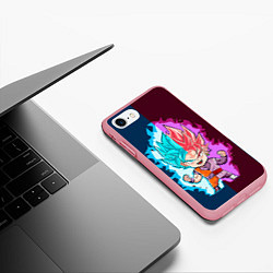 Чехол iPhone 7/8 матовый Vegeta power, цвет: 3D-баблгам — фото 2