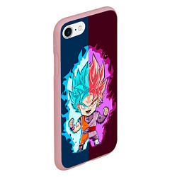 Чехол iPhone 7/8 матовый Vegeta power, цвет: 3D-баблгам — фото 2