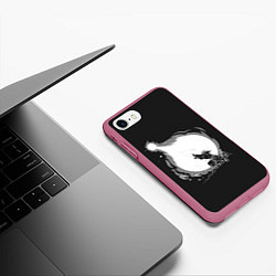 Чехол iPhone 7/8 матовый Сон Гоку, цвет: 3D-малиновый — фото 2