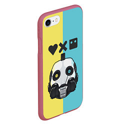 Чехол iPhone 7/8 матовый XBOT 4000 Love, Death and Robots Z, цвет: 3D-малиновый — фото 2