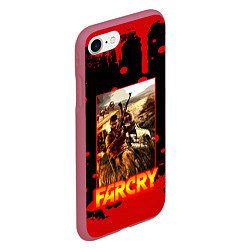 Чехол iPhone 7/8 матовый FARCRY ФАРКРАЙ GAME, цвет: 3D-малиновый — фото 2