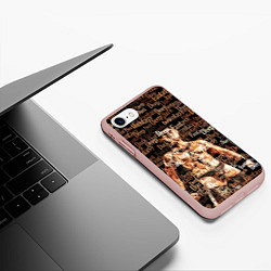 Чехол iPhone 7/8 матовый Deep Dark Fantasy, цвет: 3D-светло-розовый — фото 2
