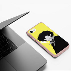 Чехол iPhone 7/8 матовый Cowboy Bebop Спайк Шпигель, цвет: 3D-светло-розовый — фото 2