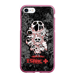 Чехол iPhone 7/8 матовый The Binding of Isaac, цвет: 3D-малиновый