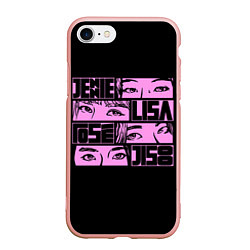 Чехол iPhone 7/8 матовый Black pink eyes