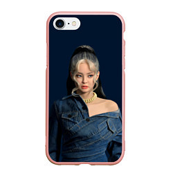 Чехол iPhone 7/8 матовый Jennie jeans, цвет: 3D-светло-розовый