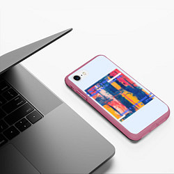 Чехол iPhone 7/8 матовый ИСКУССТВО ДУШИ, цвет: 3D-малиновый — фото 2