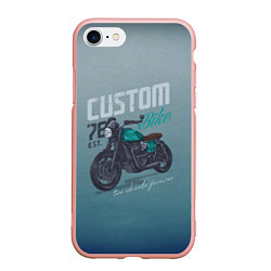 Чехол iPhone 7/8 матовый Custom Bike, цвет: 3D-светло-розовый