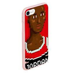 Чехол iPhone 7/8 матовый Retro Jordan, цвет: 3D-светло-розовый — фото 2