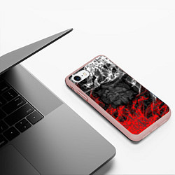 Чехол iPhone 7/8 матовый Викинги, цвет: 3D-светло-розовый — фото 2