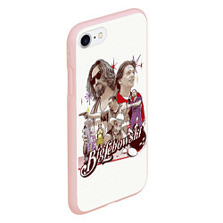 Чехол iPhone 7/8 матовый The Big Lebowski, цвет: 3D-светло-розовый — фото 2