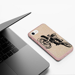 Чехол iPhone 7/8 матовый Эндуро Кросс, цвет: 3D-светло-розовый — фото 2