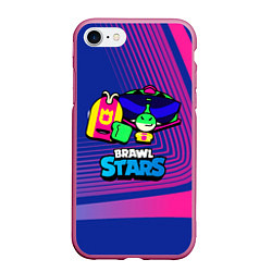 Чехол iPhone 7/8 матовый Плохиш Базз Buzz Brawl Stars, цвет: 3D-малиновый