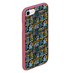 Чехол iPhone 7/8 матовый BMX, цвет: 3D-малиновый — фото 2