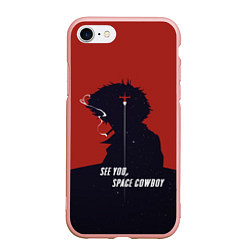 Чехол iPhone 7/8 матовый Cowboy Bebop - Spike, цвет: 3D-светло-розовый