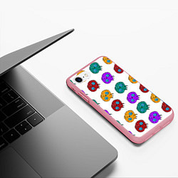 Чехол iPhone 7/8 матовый Нашествие инопланетян-ктулху, цвет: 3D-баблгам — фото 2