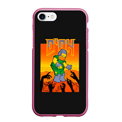 Чехол iPhone 7/8 матовый Doom x Simpsons