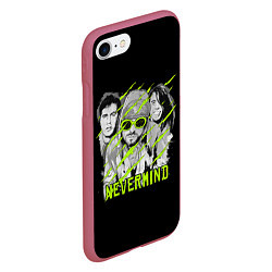 Чехол iPhone 7/8 матовый Nevermind, цвет: 3D-малиновый — фото 2