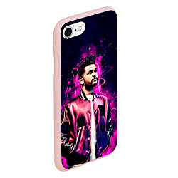 Чехол iPhone 7/8 матовый The Weeknd, цвет: 3D-светло-розовый — фото 2