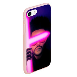 Чехол iPhone 7/8 матовый The Weeknd - Blinding Lights, цвет: 3D-светло-розовый — фото 2