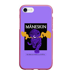 Чехол iPhone 7/8 матовый Maneskin, цвет: 3D-малиновый