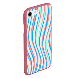 Чехол iPhone 7/8 матовый Морская Лагуна!, цвет: 3D-малиновый — фото 2