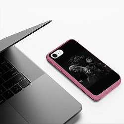Чехол iPhone 7/8 матовый THE WITCHER ВЕДЬМАК, цвет: 3D-малиновый — фото 2