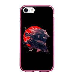 Чехол iPhone 7/8 матовый Wolfborn, цвет: 3D-малиновый