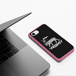 Чехол iPhone 7/8 матовый Tiger Prodigy, цвет: 3D-малиновый — фото 2