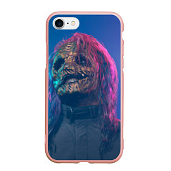 Чехол iPhone 7/8 матовый Corey Taylor, цвет: 3D-светло-розовый