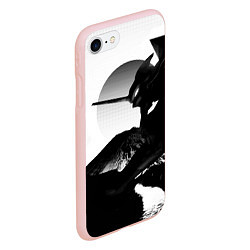 Чехол iPhone 7/8 матовый ЗАКАТ ЕВАНГЕЛИОН, цвет: 3D-светло-розовый — фото 2