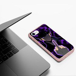 Чехол iPhone 7/8 матовый Сон Джин-Ву: Отвали!, цвет: 3D-светло-розовый — фото 2