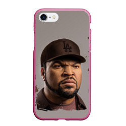 Чехол iPhone 7/8 матовый Ice Cube Айс Куб Z, цвет: 3D-малиновый