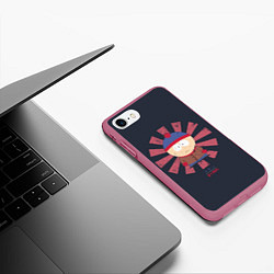 Чехол iPhone 7/8 матовый Stan, цвет: 3D-малиновый — фото 2