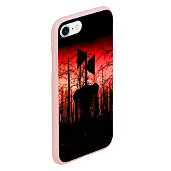 Чехол iPhone 7/8 матовый Сиреноголовый Кровавый Лес, цвет: 3D-светло-розовый — фото 2