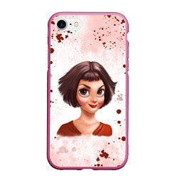 Чехол iPhone 7/8 матовый Амели Amelie Z, цвет: 3D-малиновый