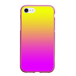 Чехол iPhone 7/8 матовый Яркий рассвет, цвет: 3D-малиновый