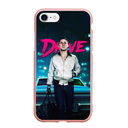 Чехол iPhone 7/8 матовый Райан Гослинг Драйв, цвет: 3D-светло-розовый