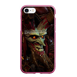 Чехол iPhone 7/8 матовый Darksiders Гнев Войны Z, цвет: 3D-малиновый