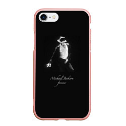 Чехол iPhone 7/8 матовый Майкл Джексон Билли Джин, цвет: 3D-светло-розовый