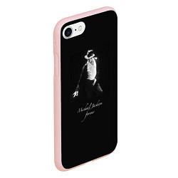 Чехол iPhone 7/8 матовый Майкл Джексон Билли Джин, цвет: 3D-светло-розовый — фото 2