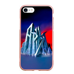 Чехол iPhone 7/8 матовый Ария - Мания величия, цвет: 3D-светло-розовый