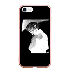 Чехол iPhone 7/8 матовый Dead Inside TOKYO GHOUL, цвет: 3D-светло-розовый