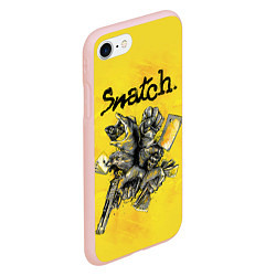 Чехол iPhone 7/8 матовый Snatch: Art, цвет: 3D-светло-розовый — фото 2
