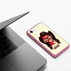 Чехол iPhone 7/8 матовый Zombie Lemmy, цвет: 3D-малиновый — фото 2