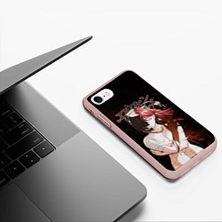 Чехол iPhone 7/8 матовый Люси Эльфийская песнь, цвет: 3D-светло-розовый — фото 2
