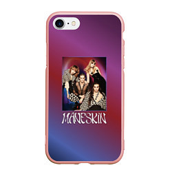 Чехол iPhone 7/8 матовый Maneskin forever, цвет: 3D-светло-розовый
